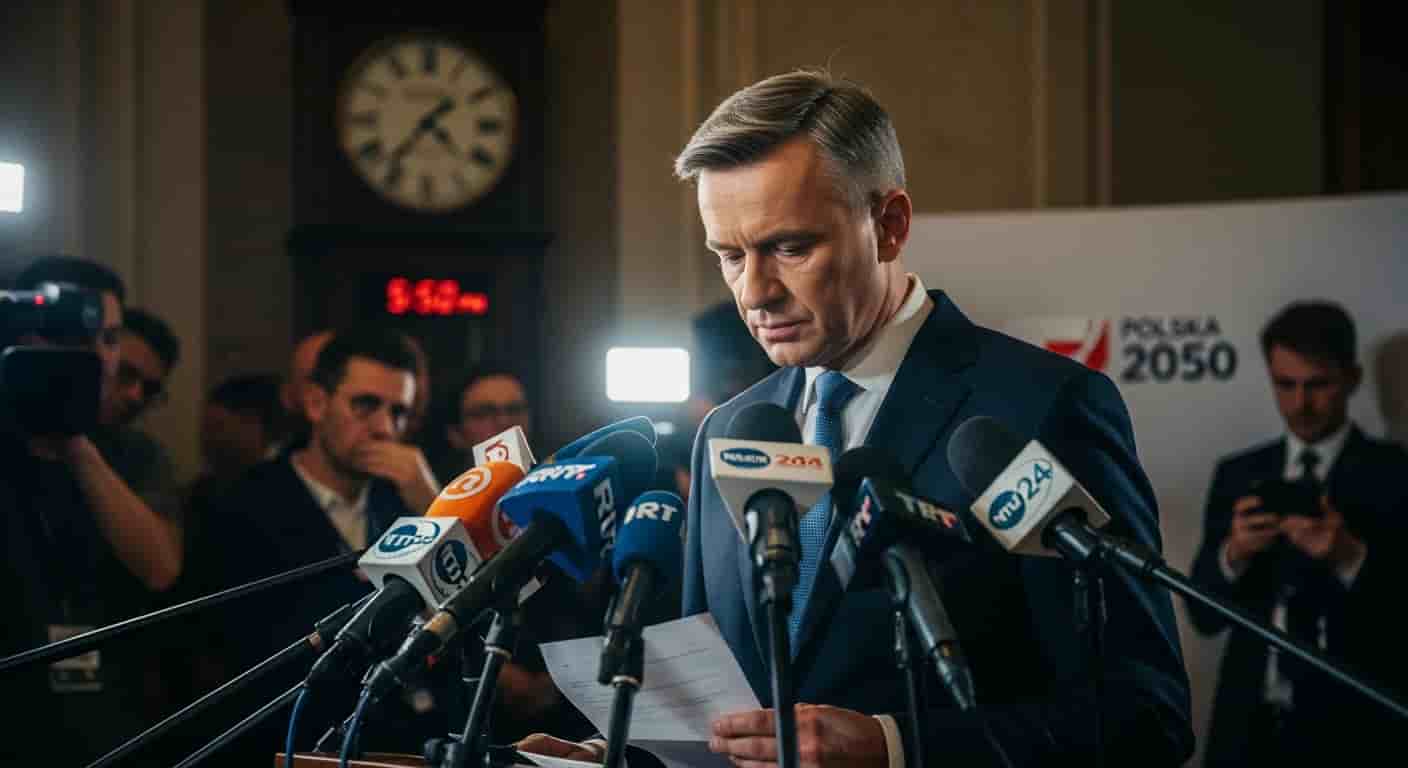 Kryzys w Polsce 2050 - przewodniczący komisji wyborczej podaje się do dymisji po unieważnieniu głosowania