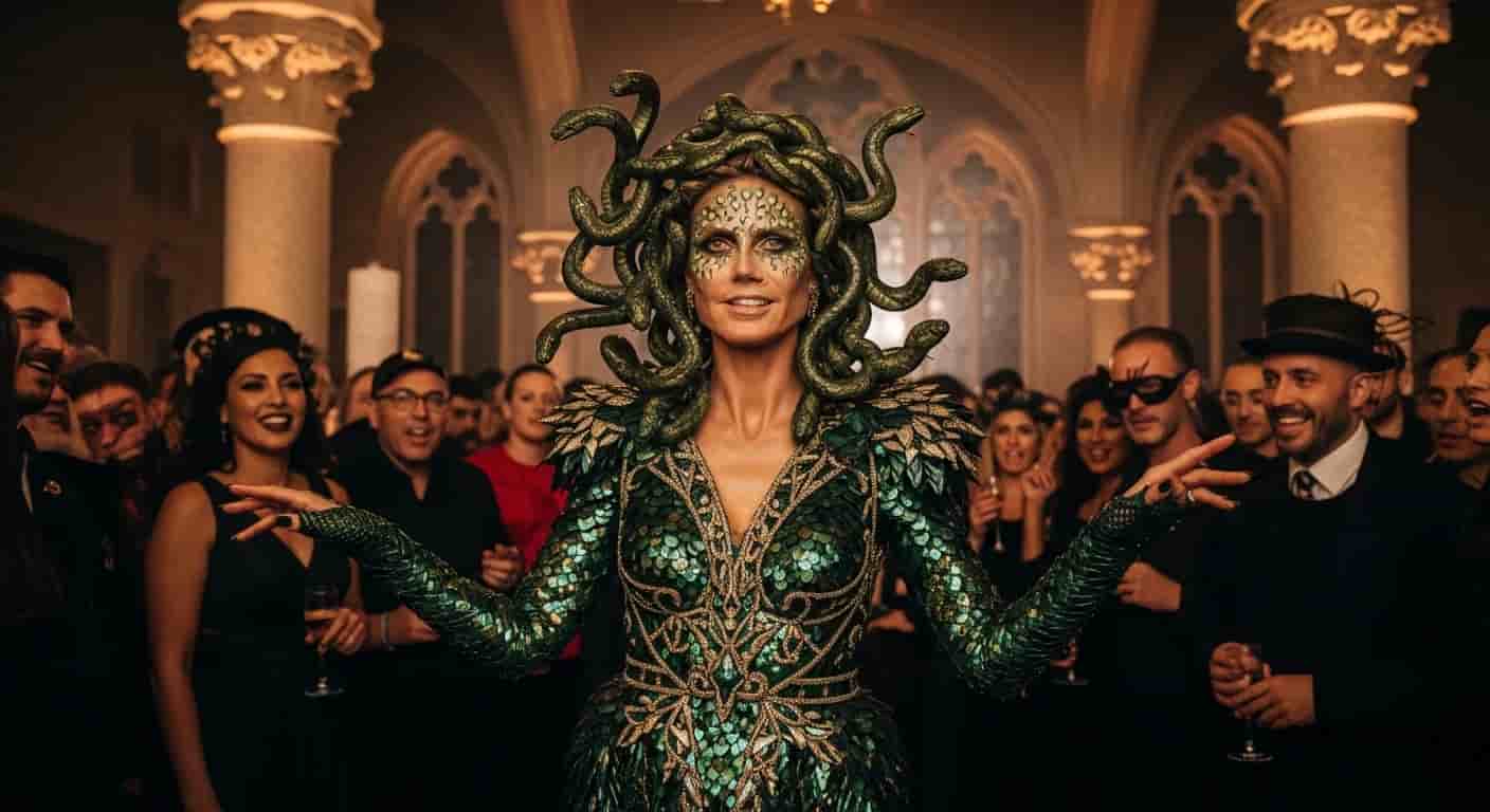 Heidi Klum jako Meduza na Halloween 2025 - królowa przebierańców znów zachwyciła fanów