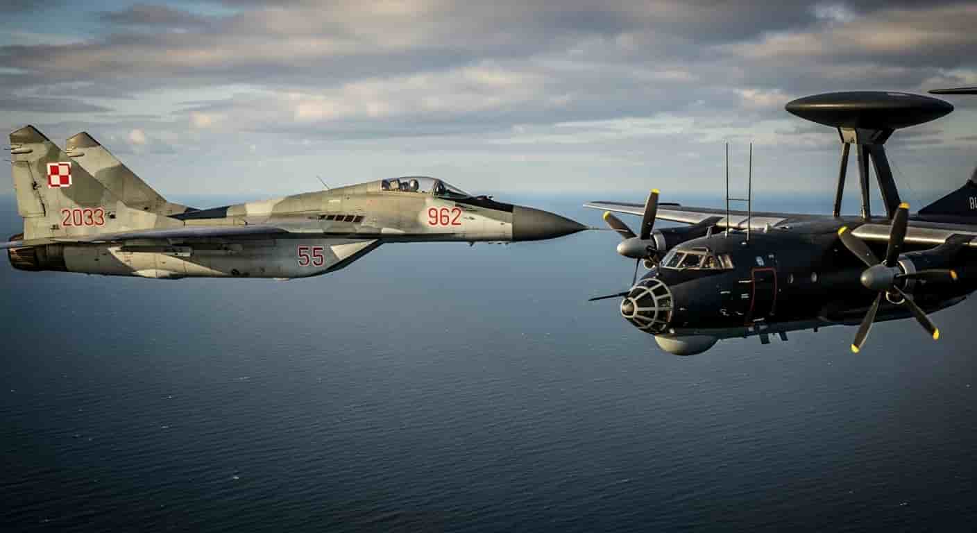 Polskie MiG-29 przechwyciły rosyjski samolot rozpoznawczy nad Bałtykiem