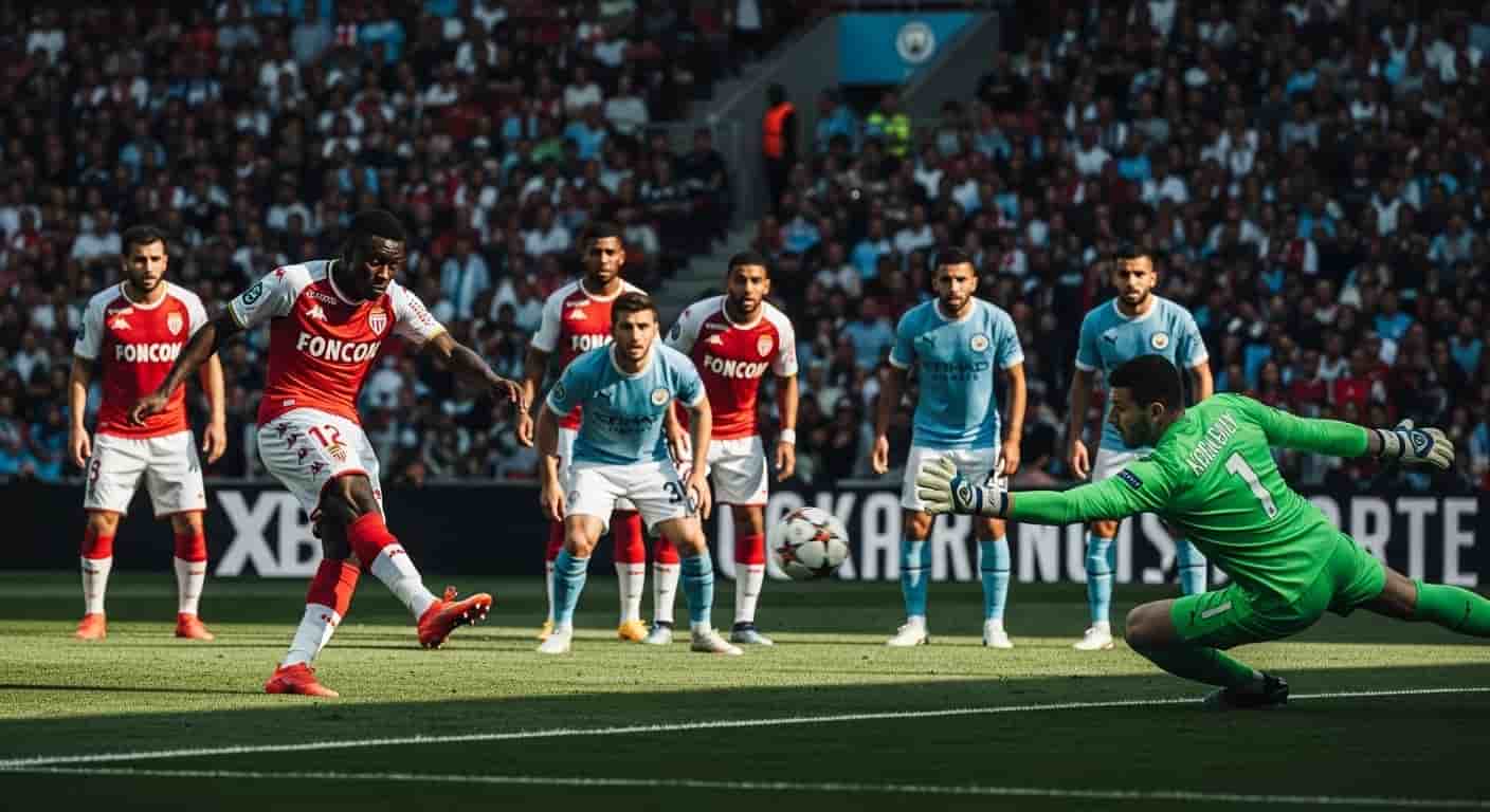 Monaco remisuje z Manchesterem City dzięki rzutowi karnemu Coulibaly'ego i kolegów