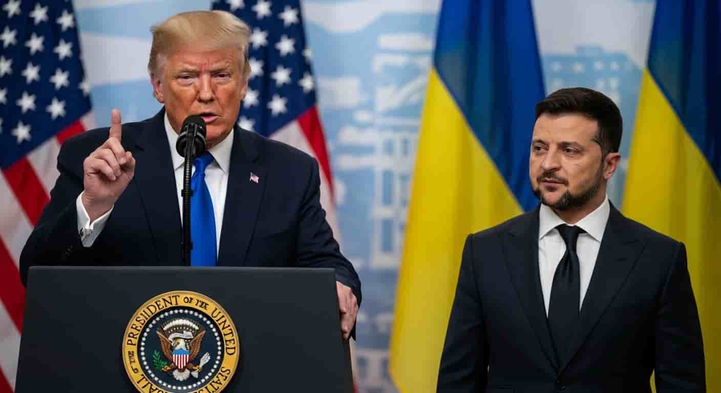 Trump wzywa Ukrainę i Rosję do zatrzymania się "tam gdzie są" po spotkaniu z Zełenskim