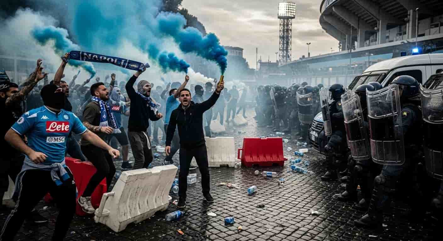 Napoli kontra Sporting CP - zamieszki kibiców i kryzys kadrowy przed meczem Ligi Mistrzów