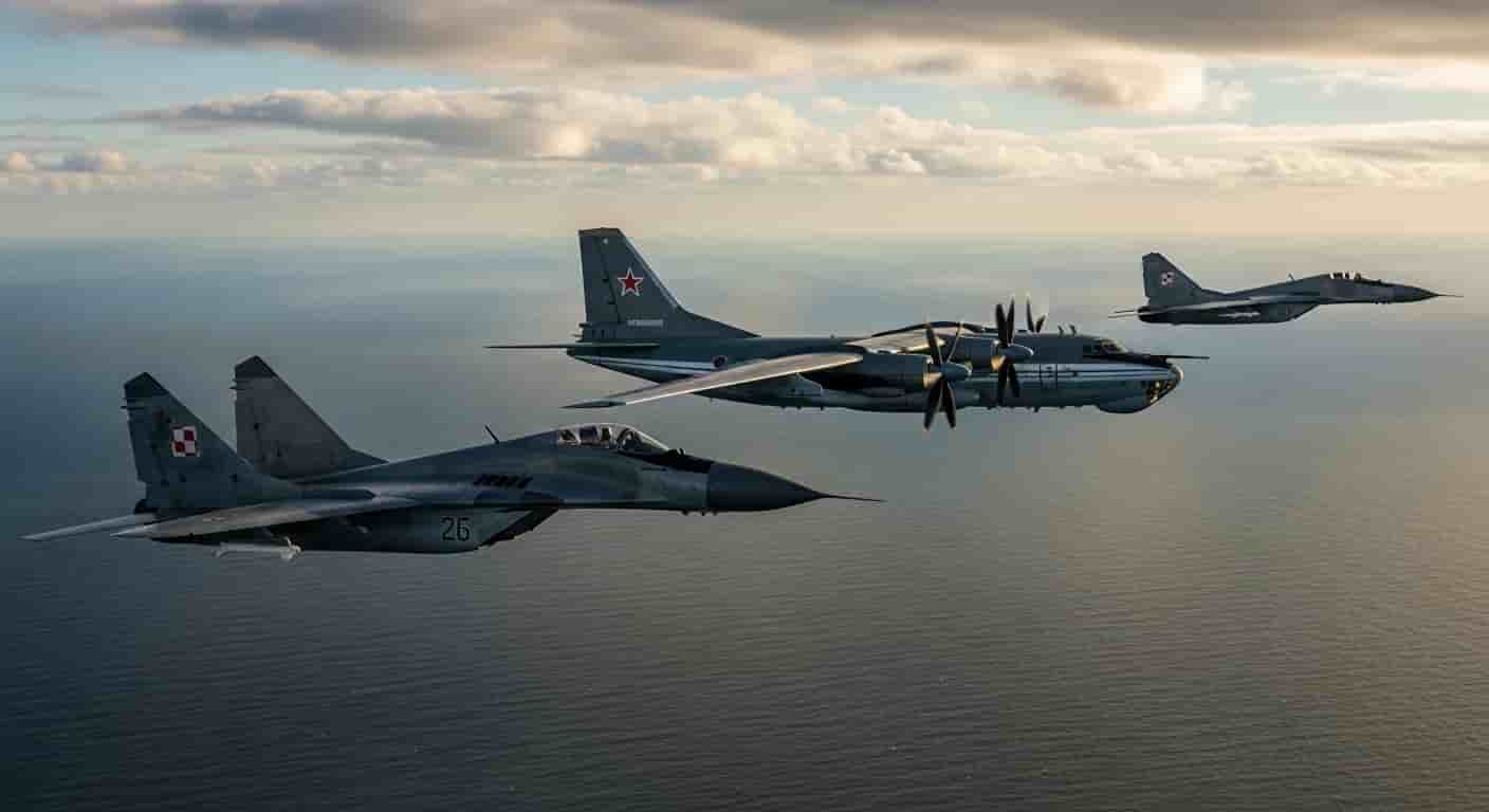 Polskie myśliwce MiG-29 przechwyciły rosyjski samolot rozpoznawczy nad Bałtykiem