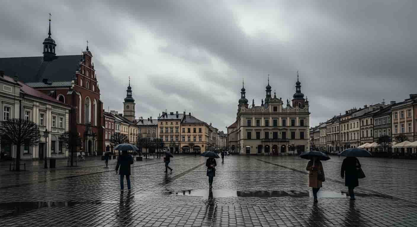 Prognoza pogody dla Rybnika - pochmurny początek tygodnia z perspektywą opadów
