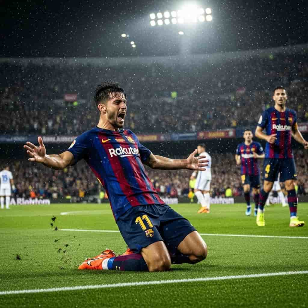 Ferran Torres błyszczy w meczu Barcelona - Getafe, podwójne trafienie daje przewagę w pierwszej połowie