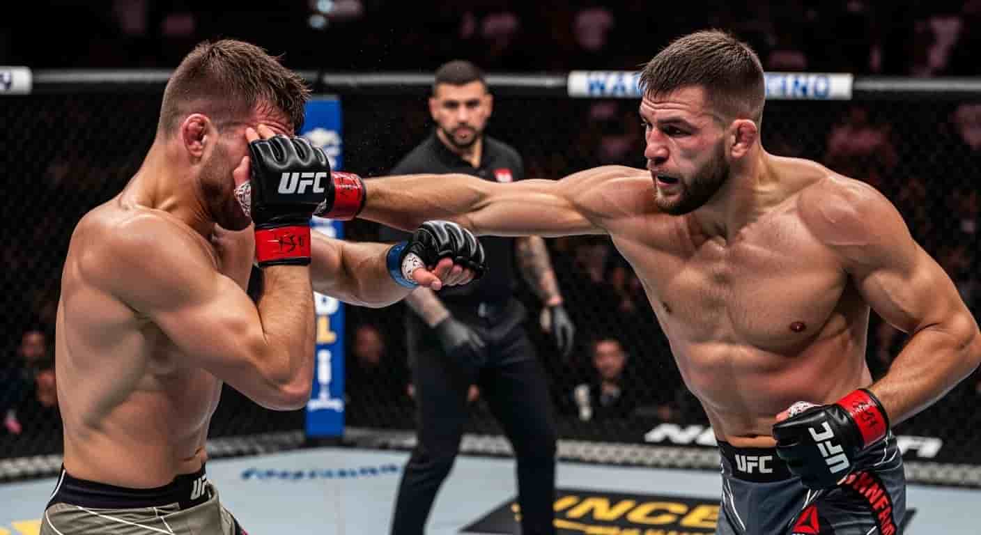 Jiří Procházka spektakularnie powrócił na UFC 320 - nokaut w trzeciej rundzie po trudnym początku walki