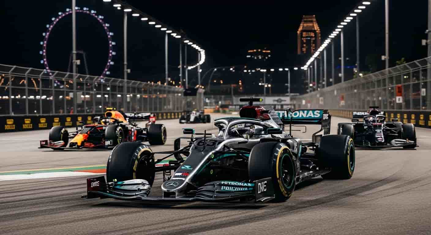 Russell zdobywa pole position w Singapurze, Verstappen wyprzedza rywali z McLarena