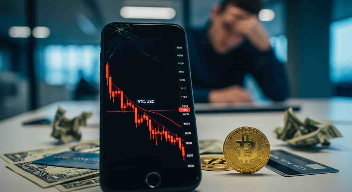 Krach kryptowalut wstrząsa rynkiem - Bitcoin traci po rekordowych wzrostach