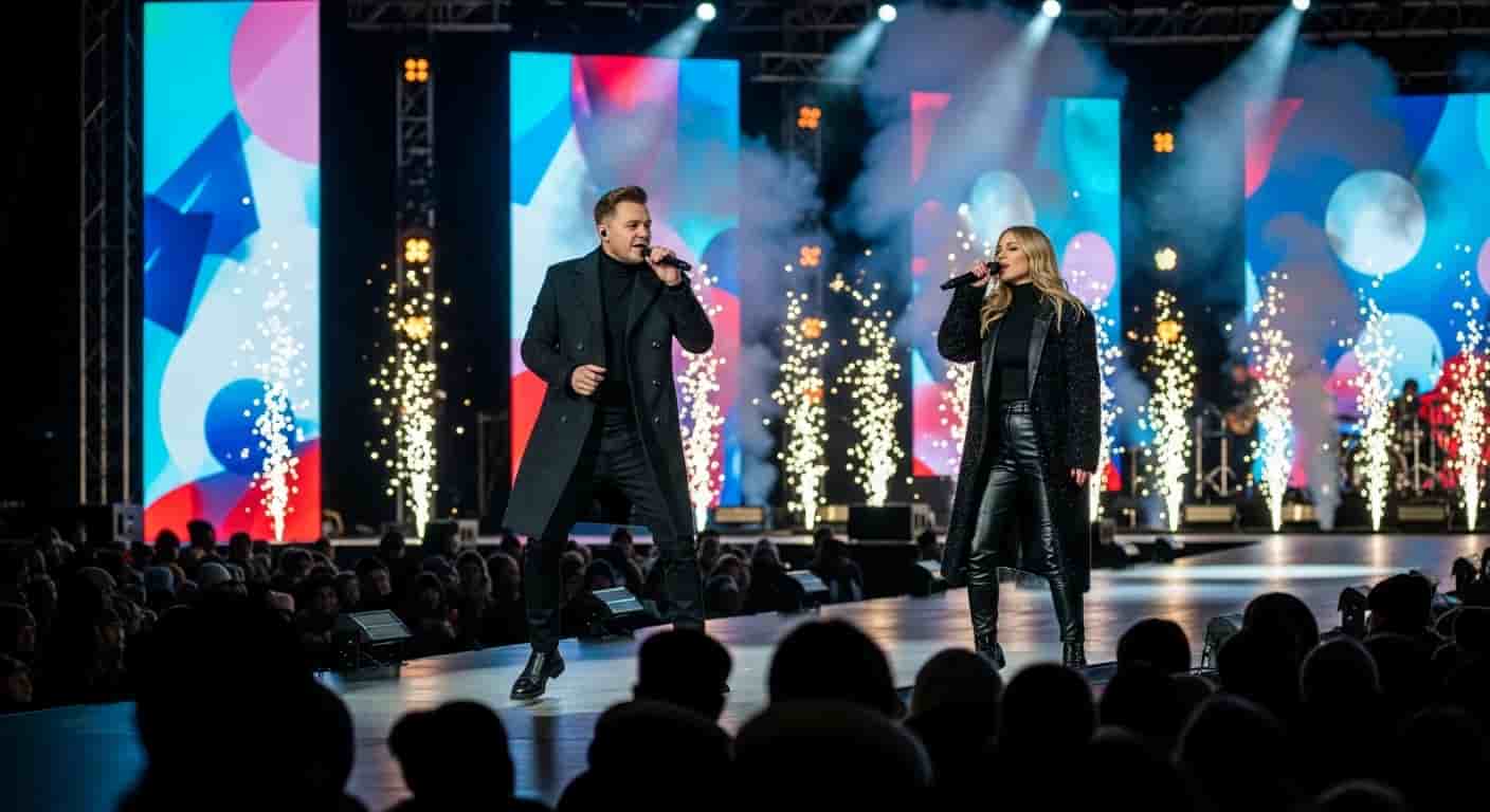 Smolasty wystąpił na sylwestrze z nową partnerką sceniczną zamiast Dody