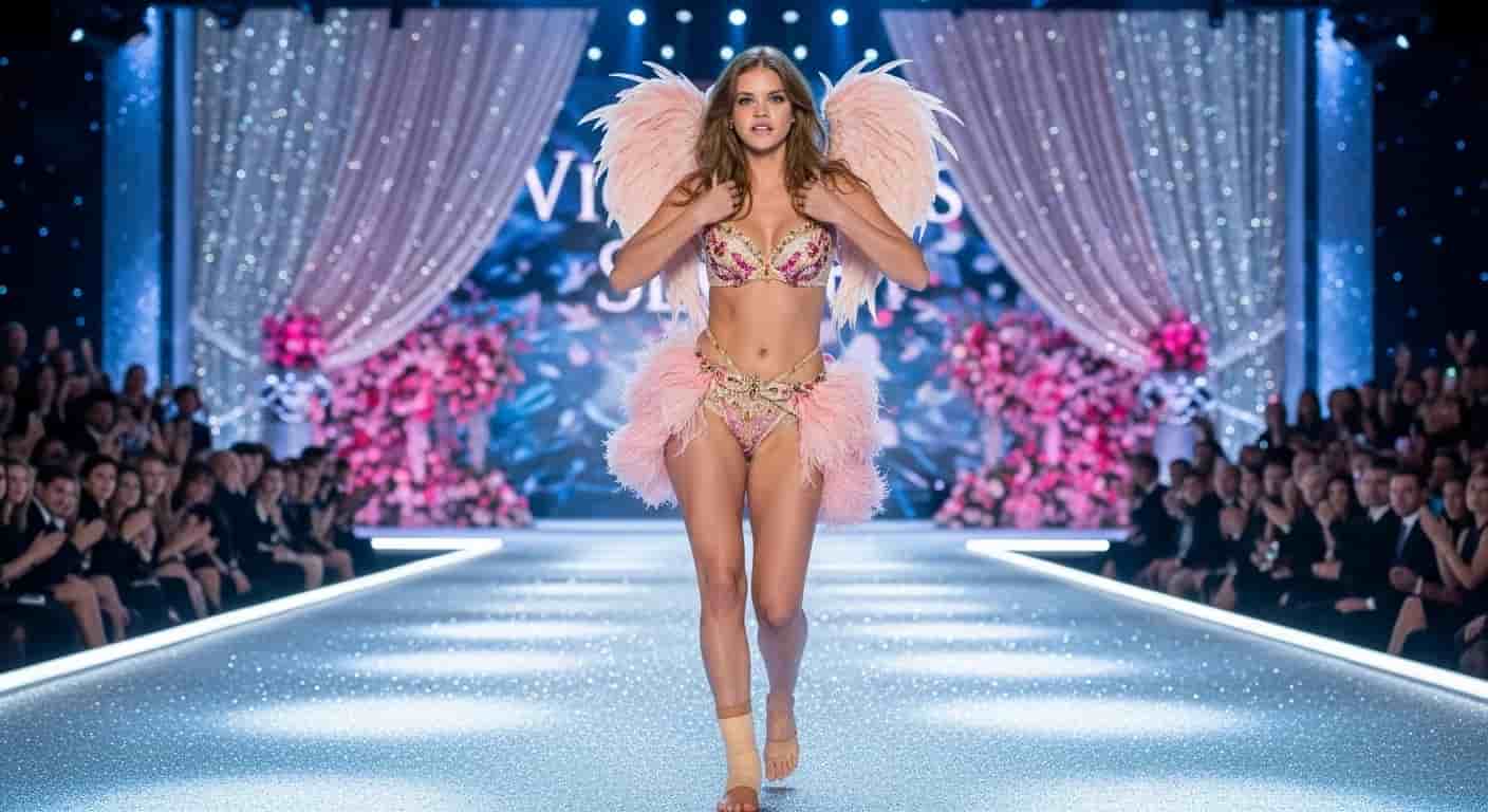 Barbara Palvin idzie po wybiegu Victoria's Secret z połamaną stopą - Dylan Sprouse ujawnia szczegóły kontuzji żony