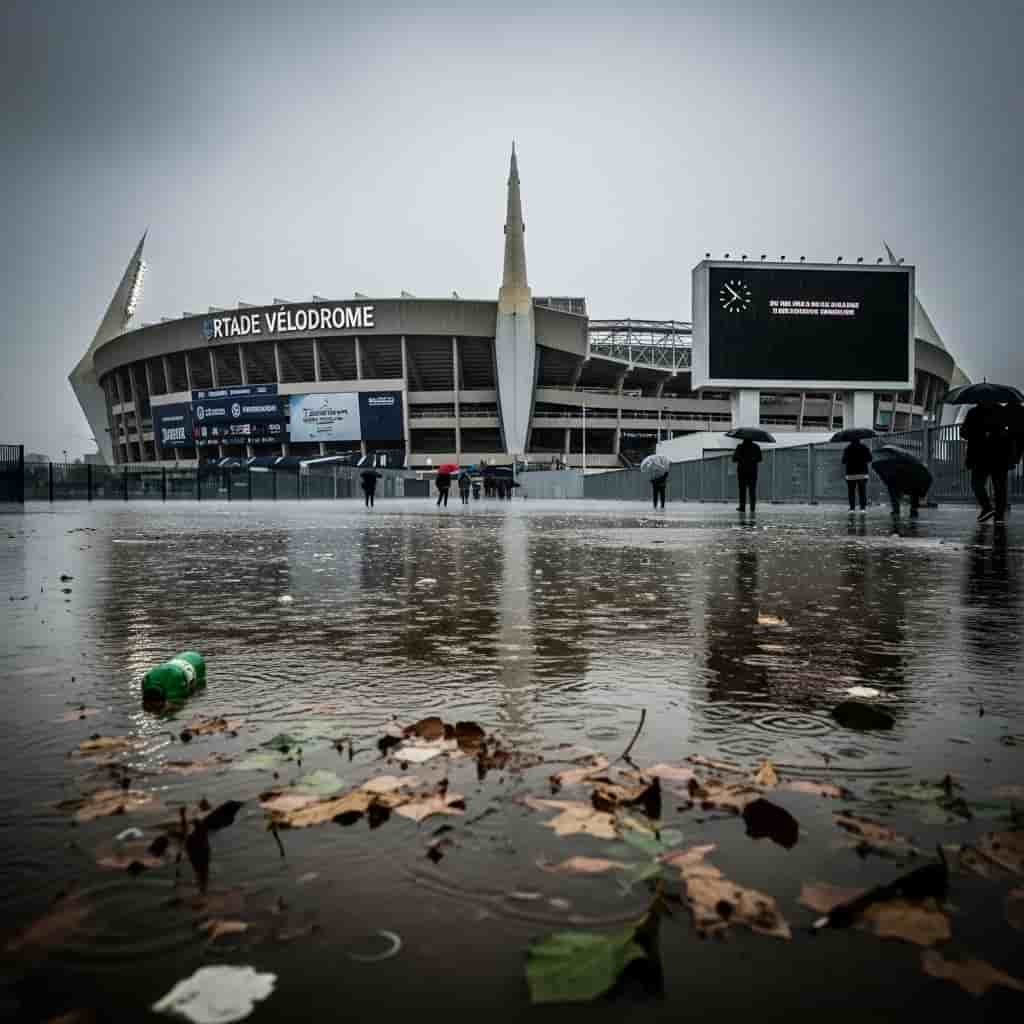 Mecz Marseille - PSG przełożony z powodu powodzi wpływa na galę Złotej Piłki