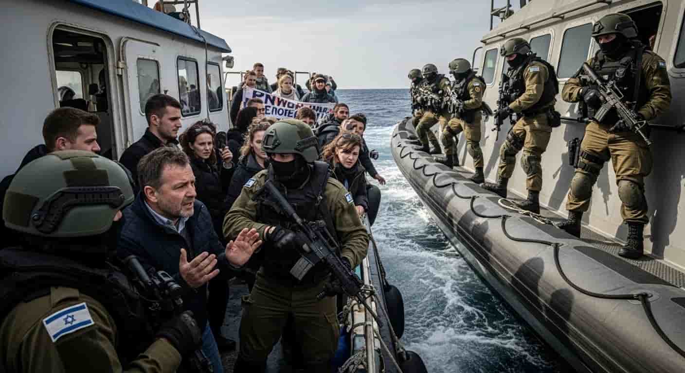 Poseł Sterczewski i polscy aktywiści zatrzymani przez izraelską marynarkę podczas misji humanitarnej do Gazy