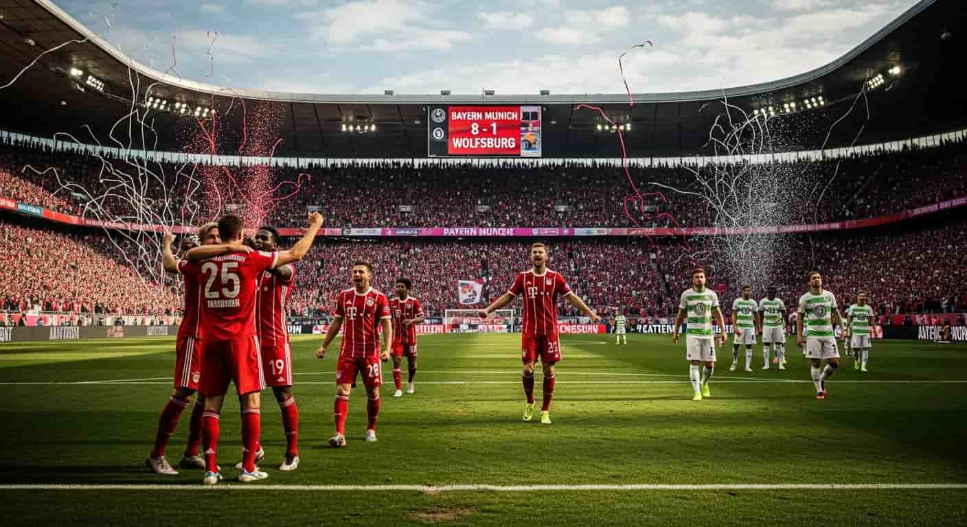 Bayern Monachium demoluje Wolfsburg 8-1 i umacnia pozycję lidera Bundesligi