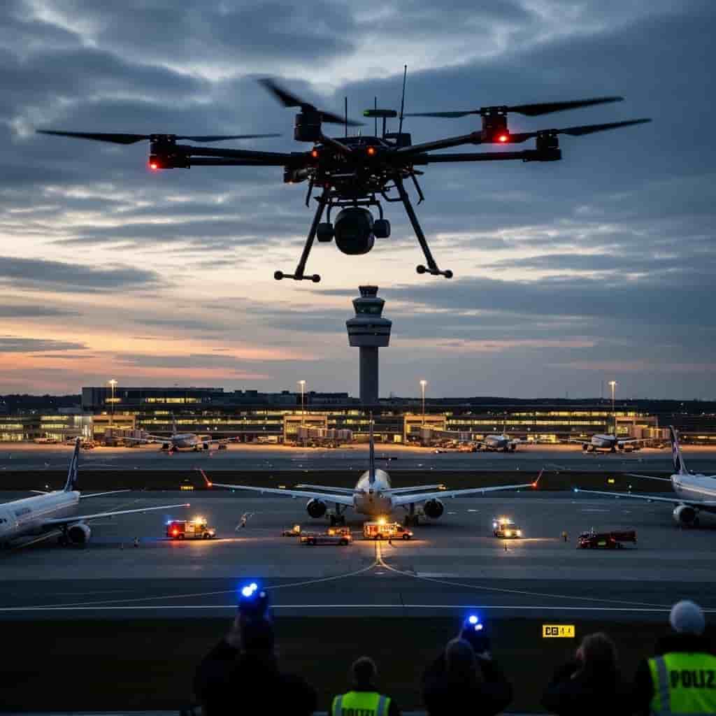 Seria ataków dronów paraliżuje duńskie lotniska - eksperci ostrzegają przed zagrożeniem infrastruktury krytycznej