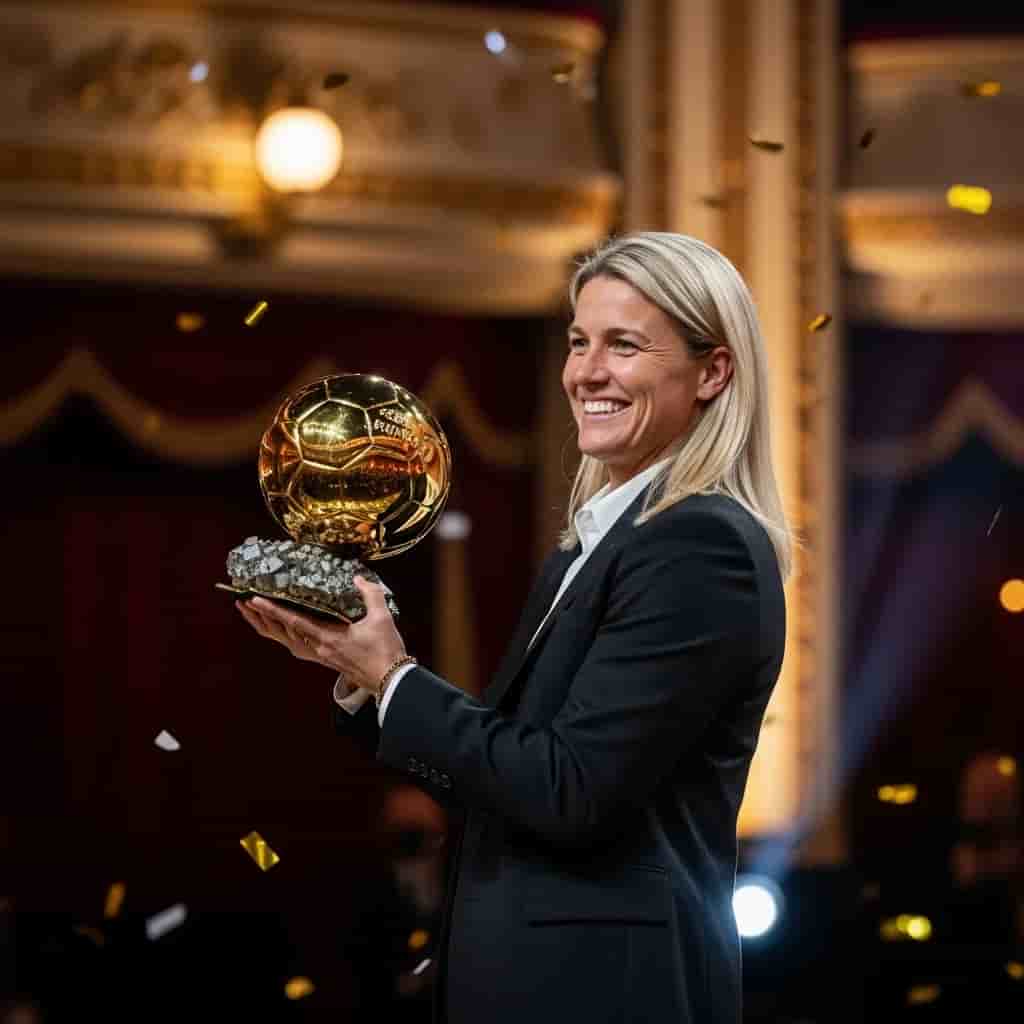 Sarina Wiegman triumfuje na Ballon d'Or 2025 - holenderska selekcjonerka otrzymuje prestiżową nagrodę Johan Cruyff Trophy