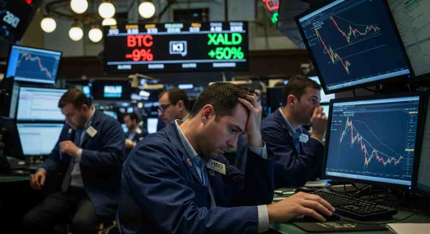 Bitcoin traci na wartości podczas gdy złoto rośnie - koniec narracji o bezpiecznej przystani kryptowalut