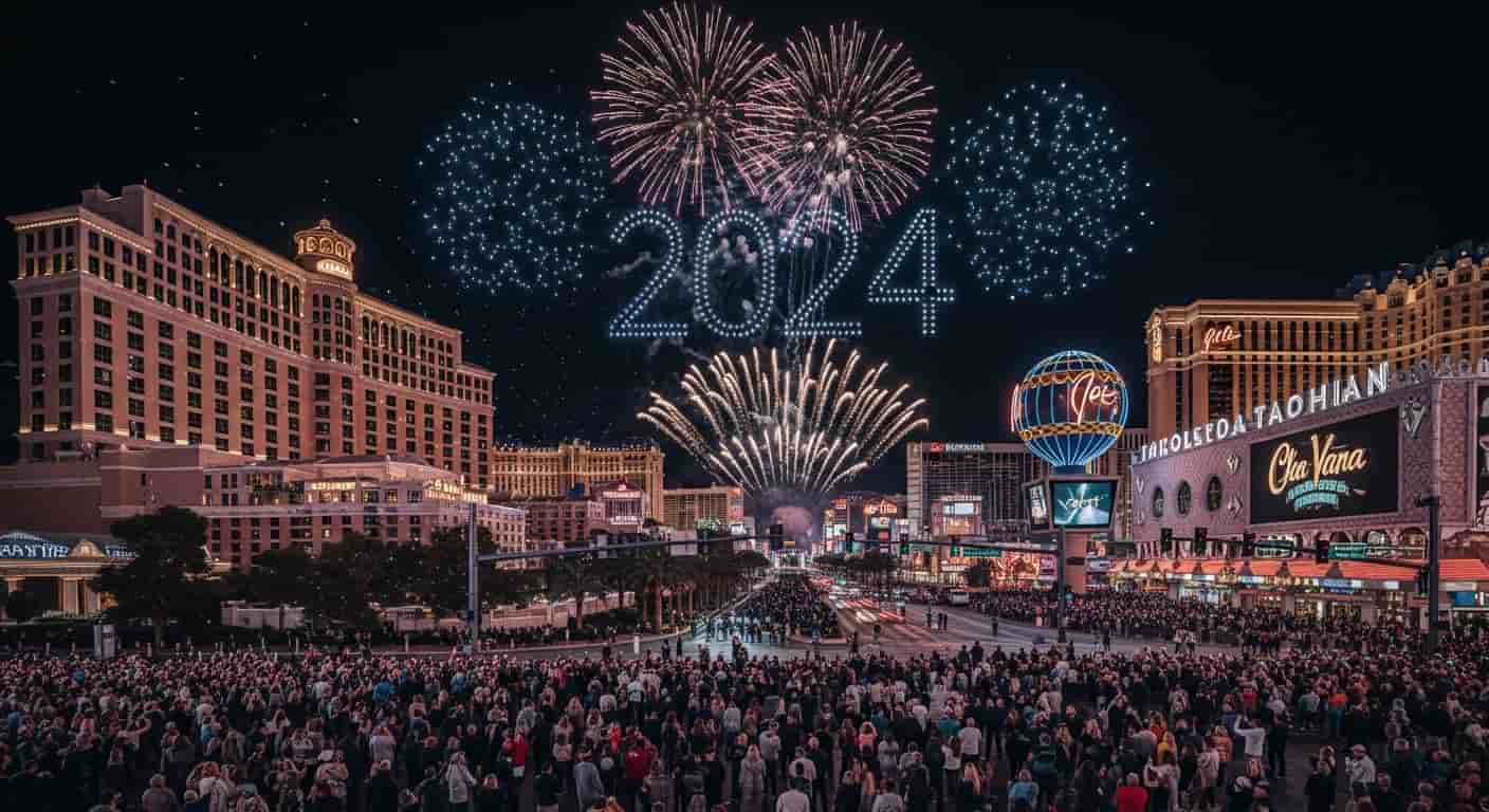 Las Vegas przygotowuje spektakularną sylwestrową noc z fajerwerkami i pokazem dronów