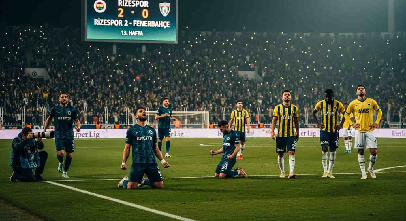 Rizespor prowadzi 2-0 z Fenerbahçe w 13. kolejce Süper Lig
