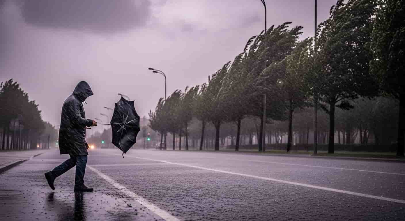 Intensywne opady i silny wiatr - prognoza pogody na piątek 24 października