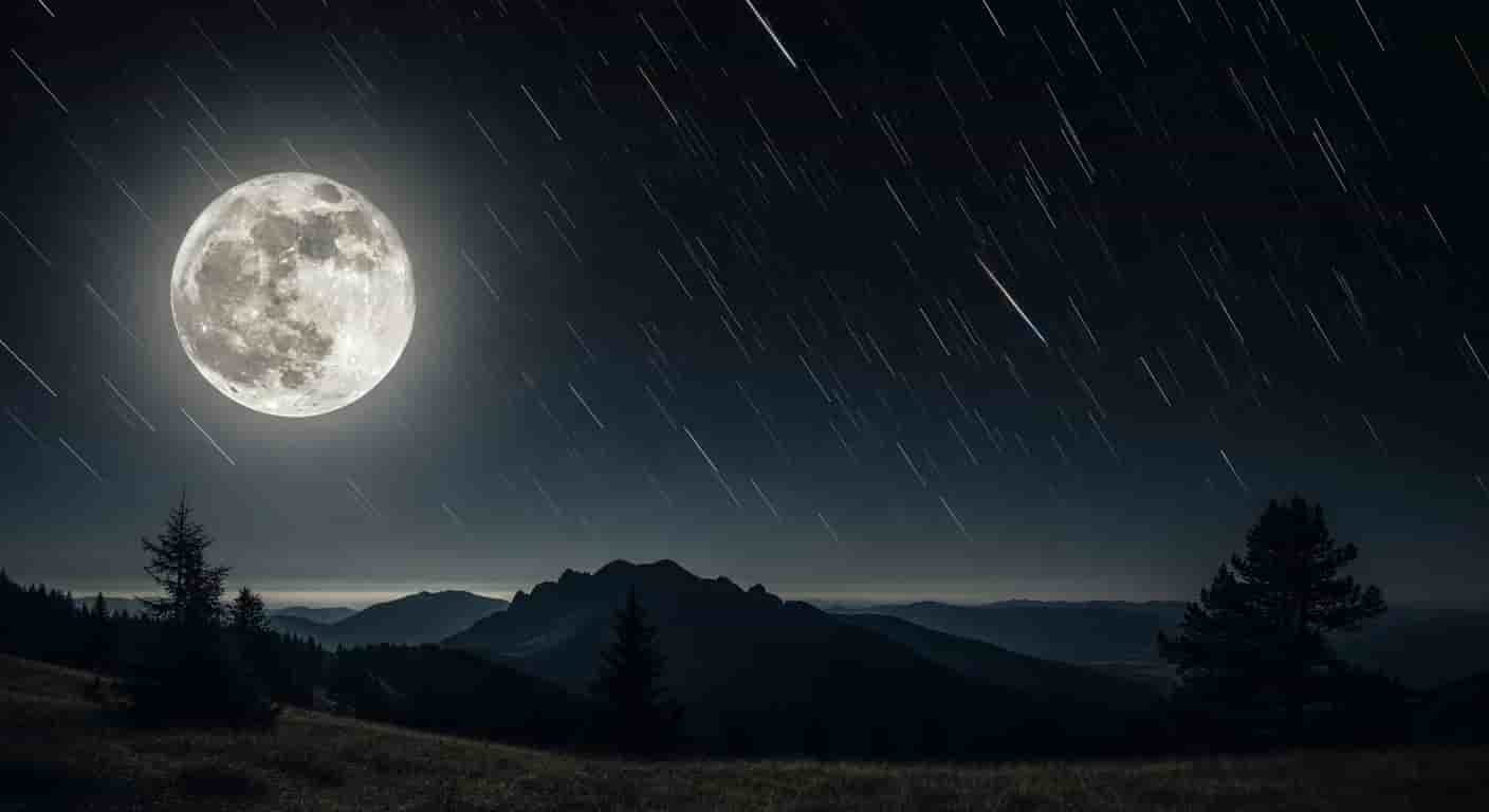 Superksiężyc i deszcz meteorów rozświetlą październikowe niebo