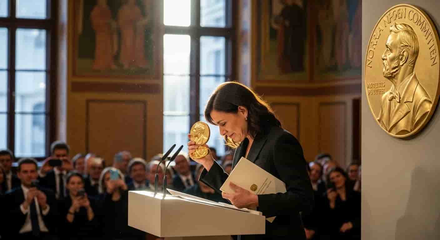 María Corina Machado otrzymuje Pokojową Nagrodę Nobla za walkę o demokrację w Wenezueli