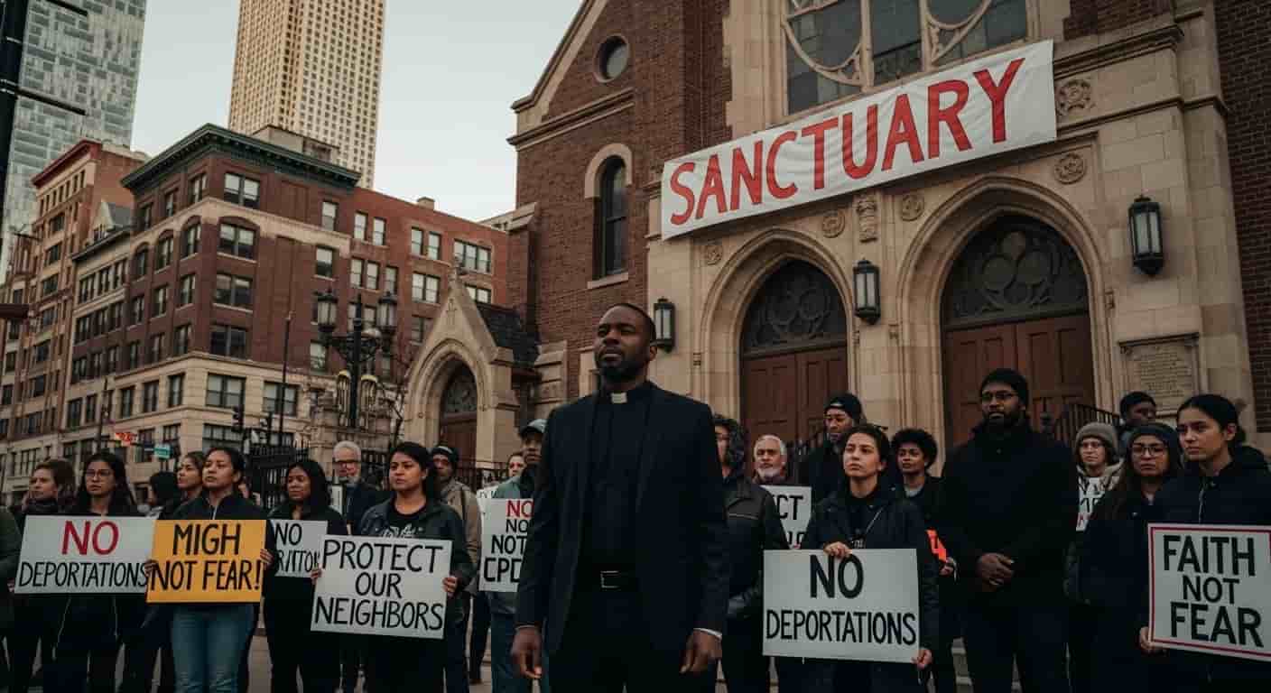 Kościół w Chicago pod ochroną po ataku ICE na pastora - rośnie opór przeciwko deportacjom