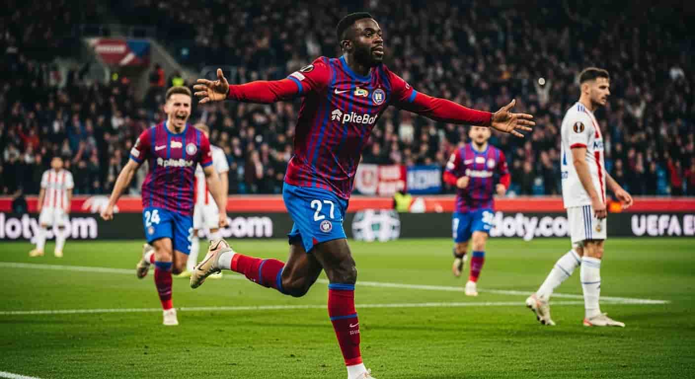 Raków Częstochowa miażdży Rapid Wiedeń w Lidze Konferencji - hat-trick Diaby-Fadigi