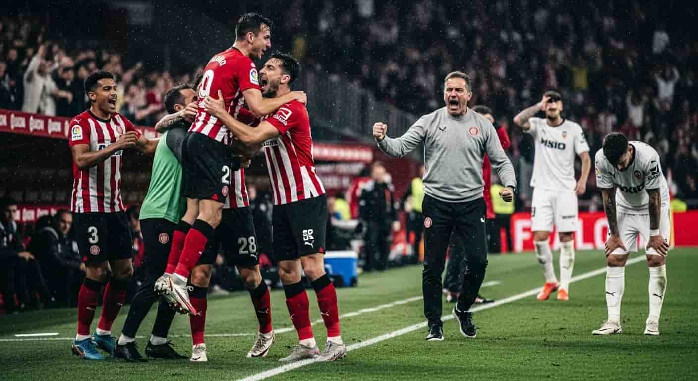 Girona pokonała Valencię 2-1 w dramatycznym meczu LaLiga