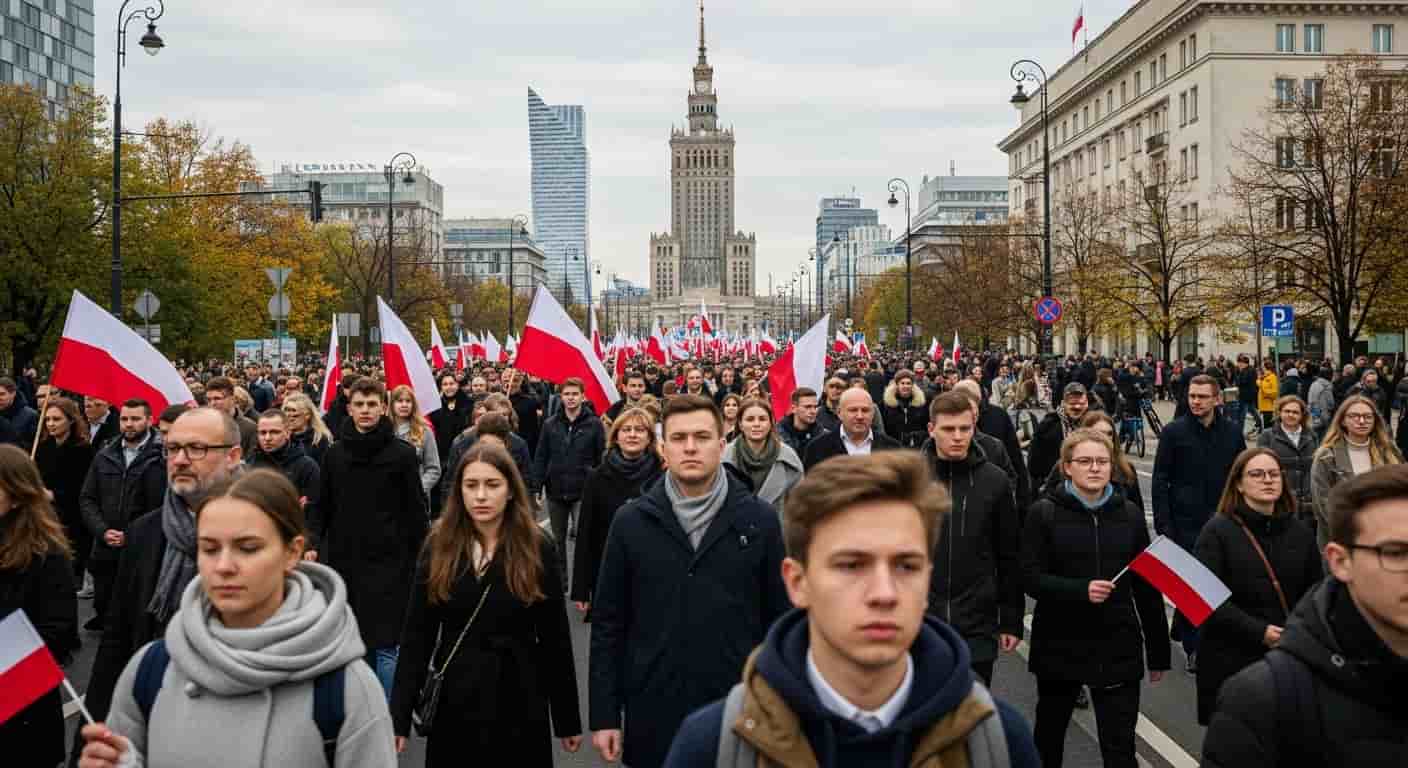 Marsz Niepodległości 2025 przeszedł przez Warszawę pod hasłem "Jeszcze Polska nie zginęła póki my żyjemy"