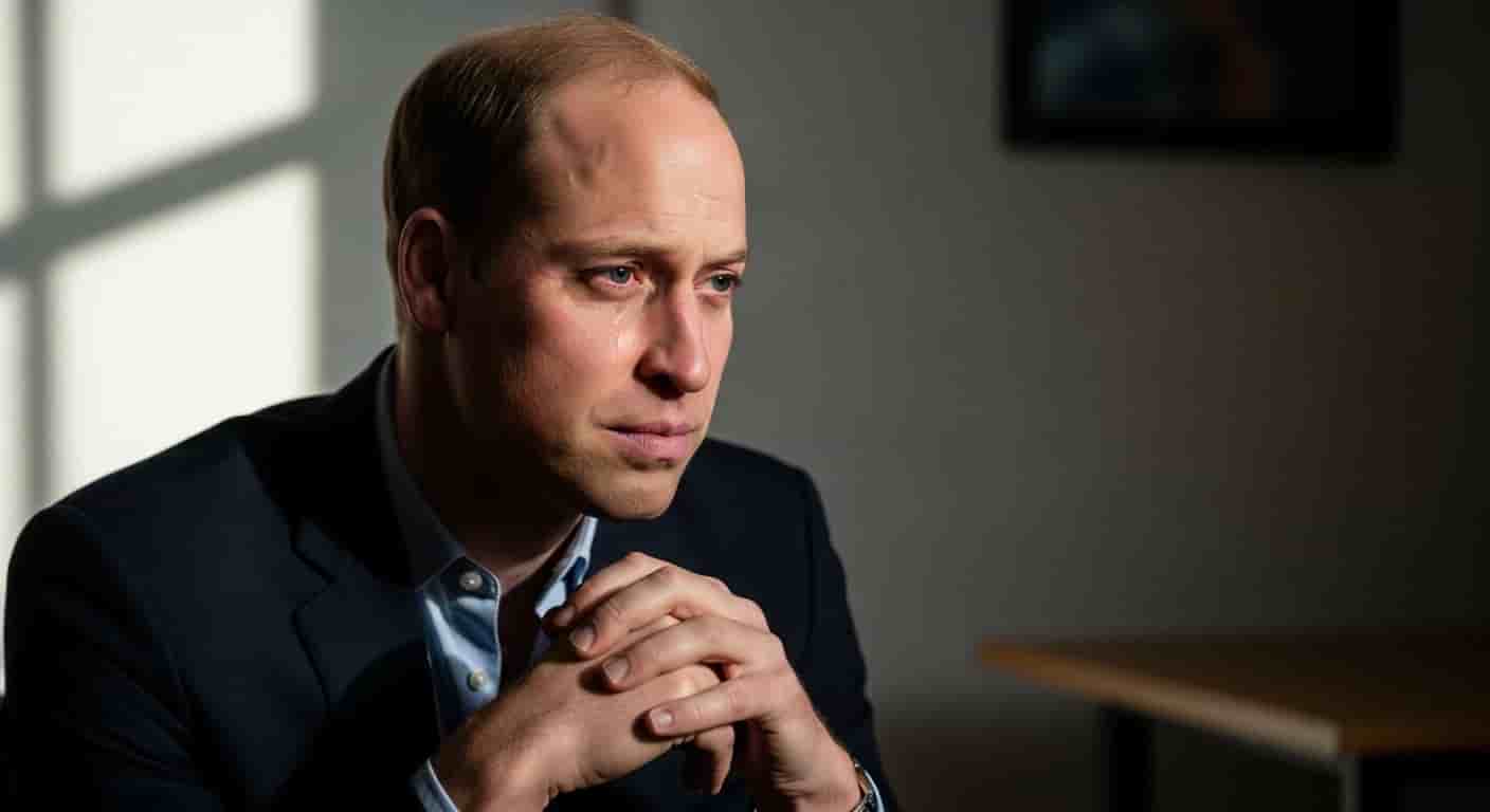 Książę William walczy ze łzami w emocjonalnym wywiadzie o samobójstwie