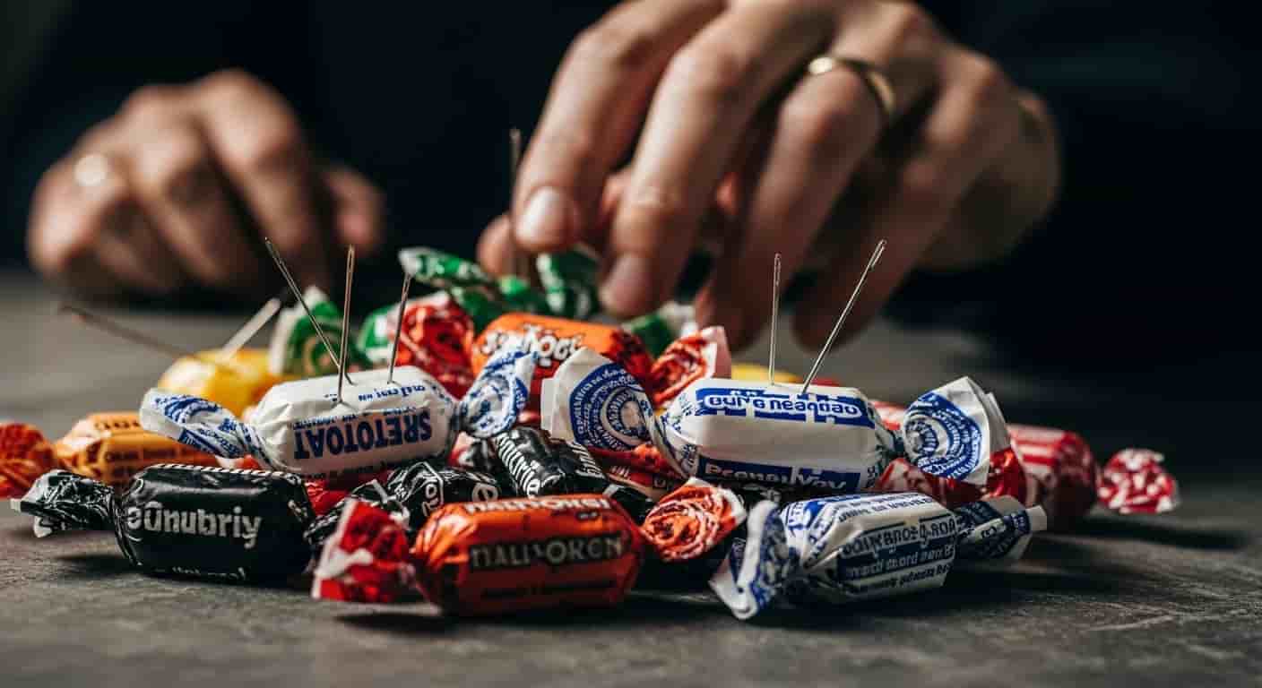 Niebezpieczne cukierki z igłami w Halloween - rodzice alarmują o zagrożeniu dla dzieci