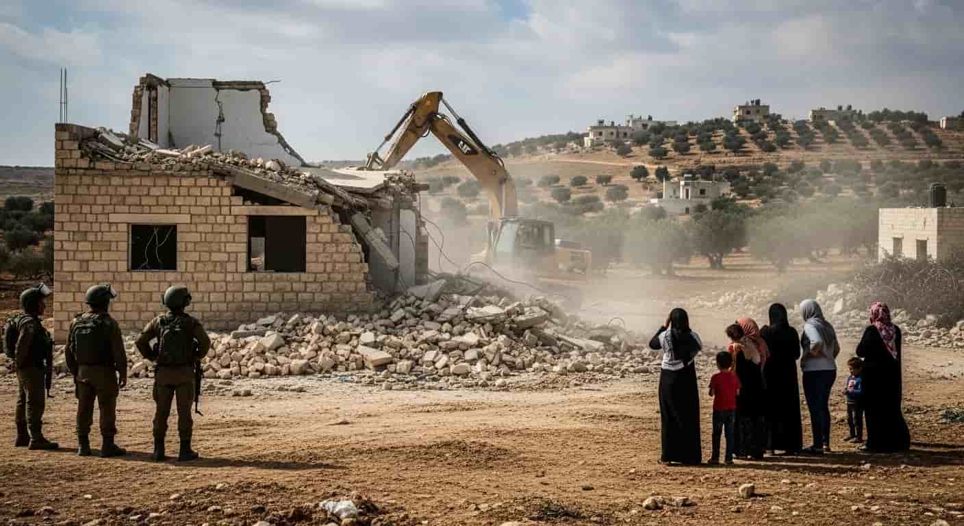 Siły izraelskie zburzą dom w wiosce Al-Mughayyir w pobliżu Ramallah