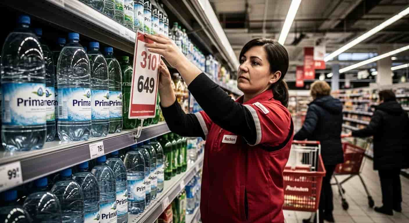 Auchan wycofuje wodę Primavera ze sprzedaży - apel o zwrot produktu
