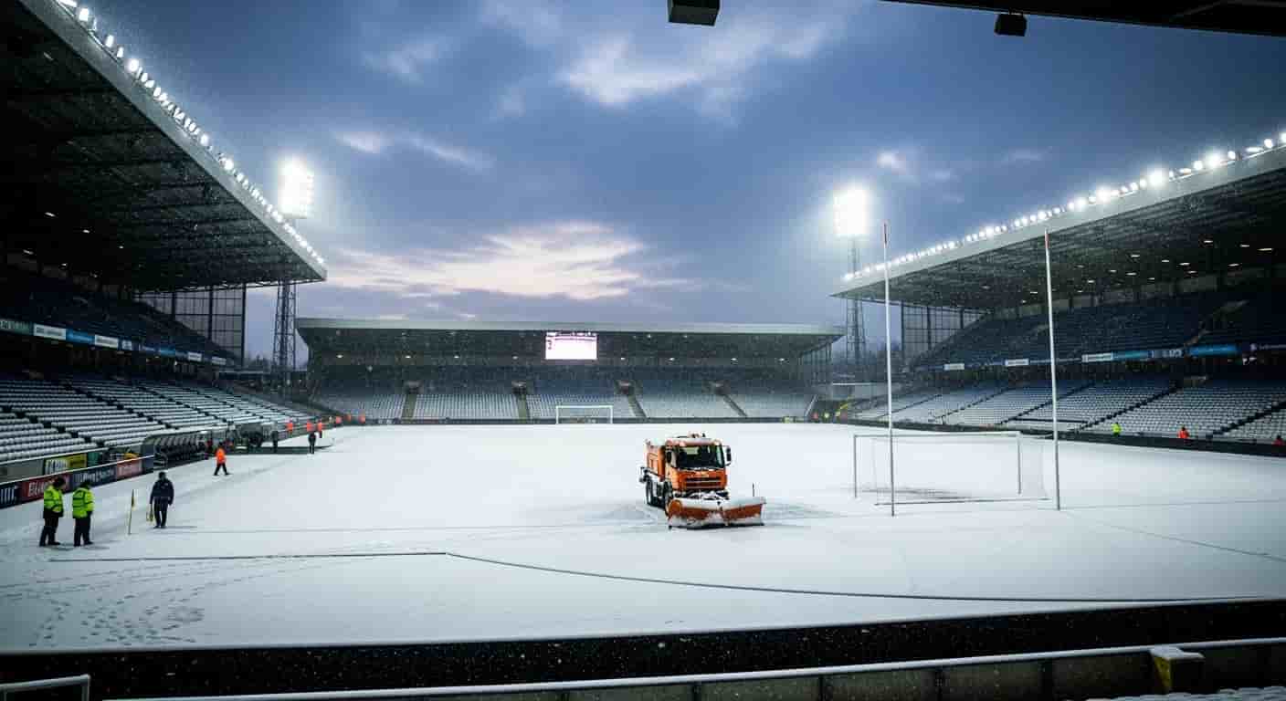 Śnieg przerwał plany Jagiellonii - mecz z GKS Katowice odwołany z powodu warunków atmosferycznych