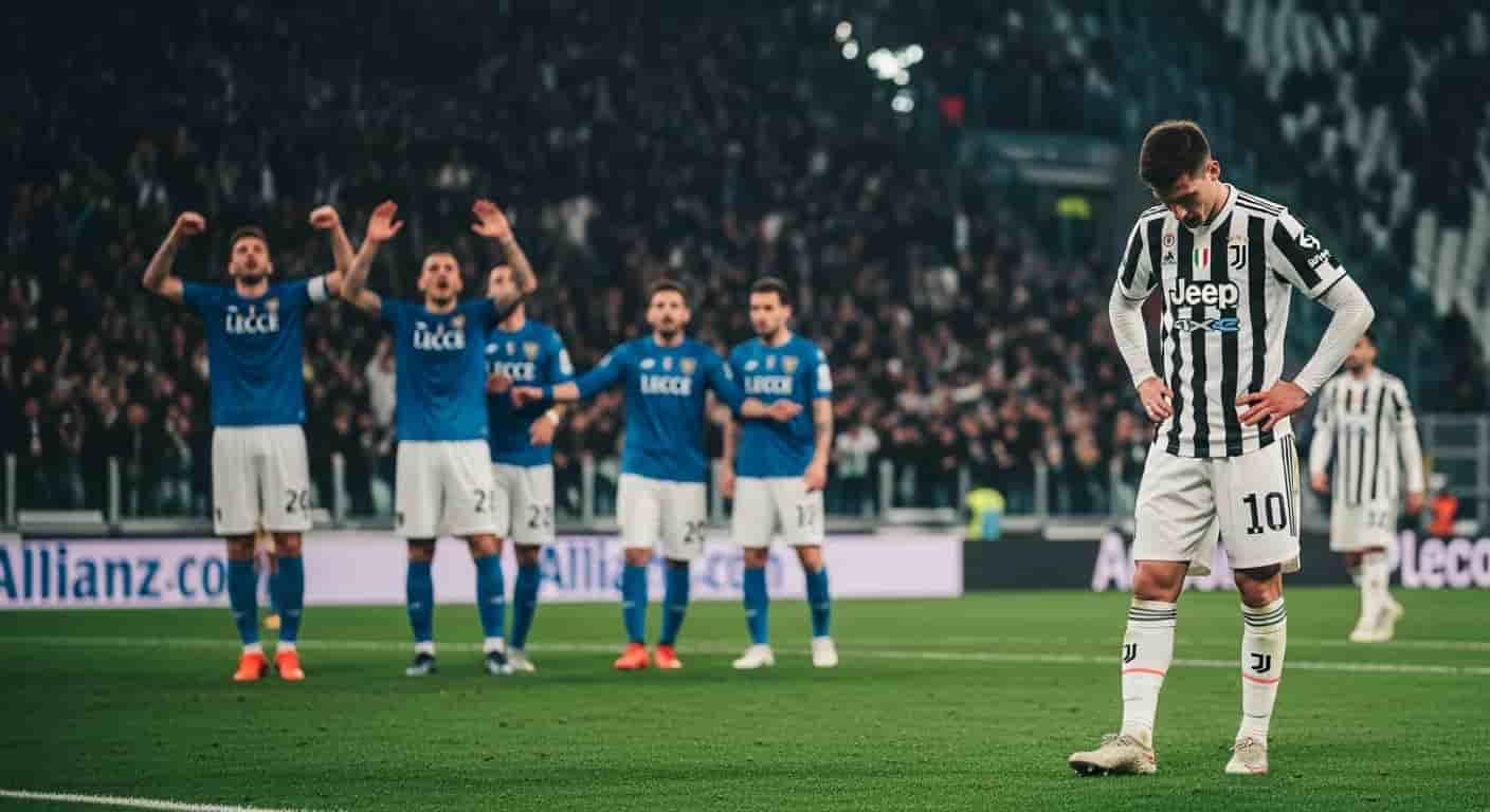 Juventus traci punkty w domowym starciu z Lecce - David marnuje rzut karny w remisie 1-1