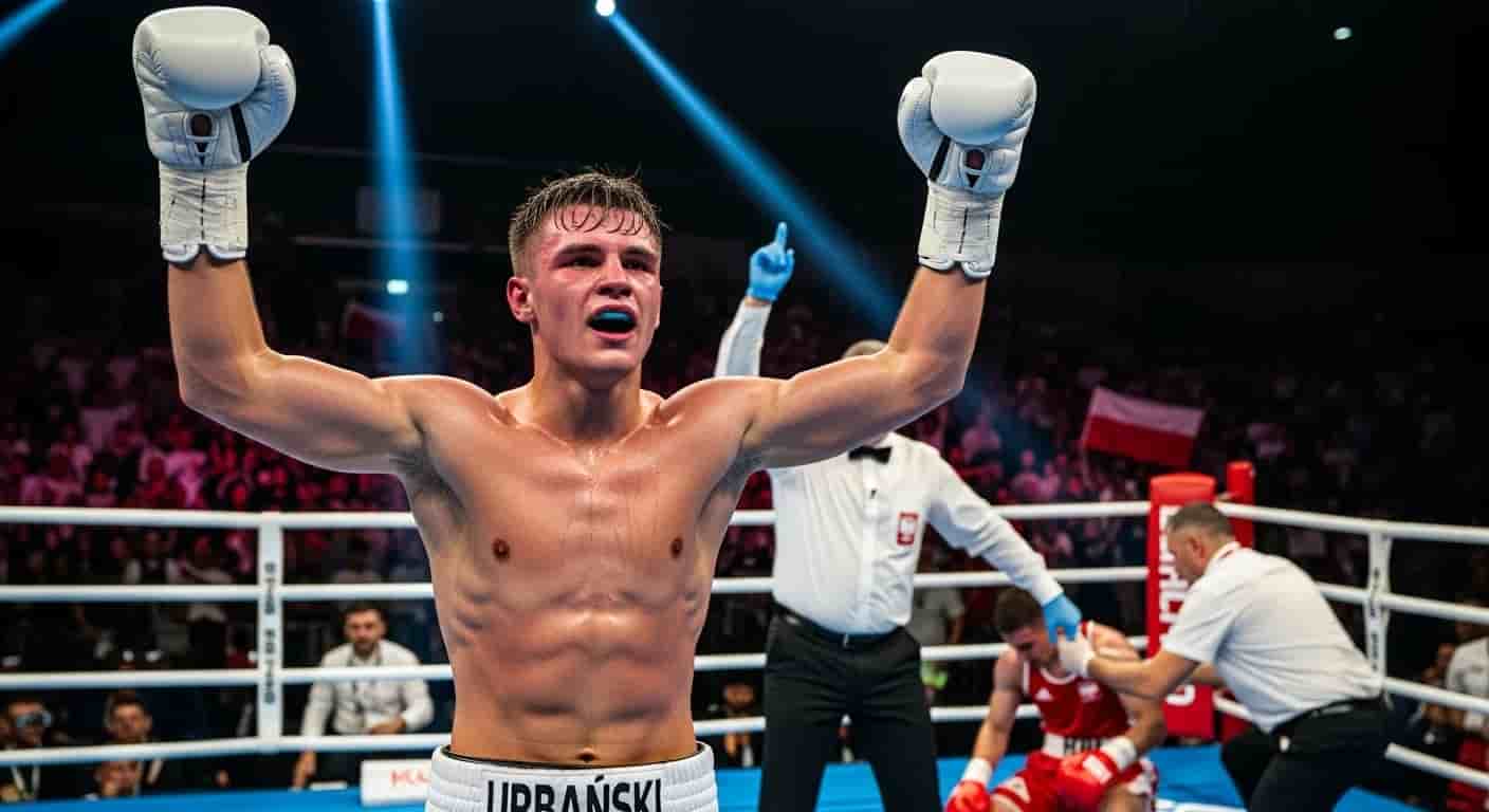Fabian Urbański mistrzem Europy juniorów w boksie - rywal dwukrotnie na deskach