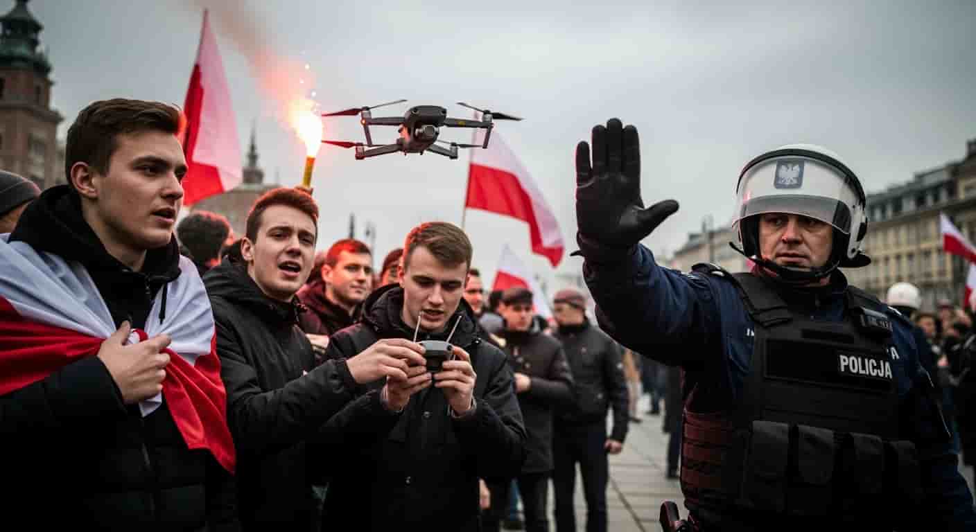 Marsz Niepodległości 2025: Zakaz dronów i pirotechniki w Warszawie podczas obchodów 11 listopada