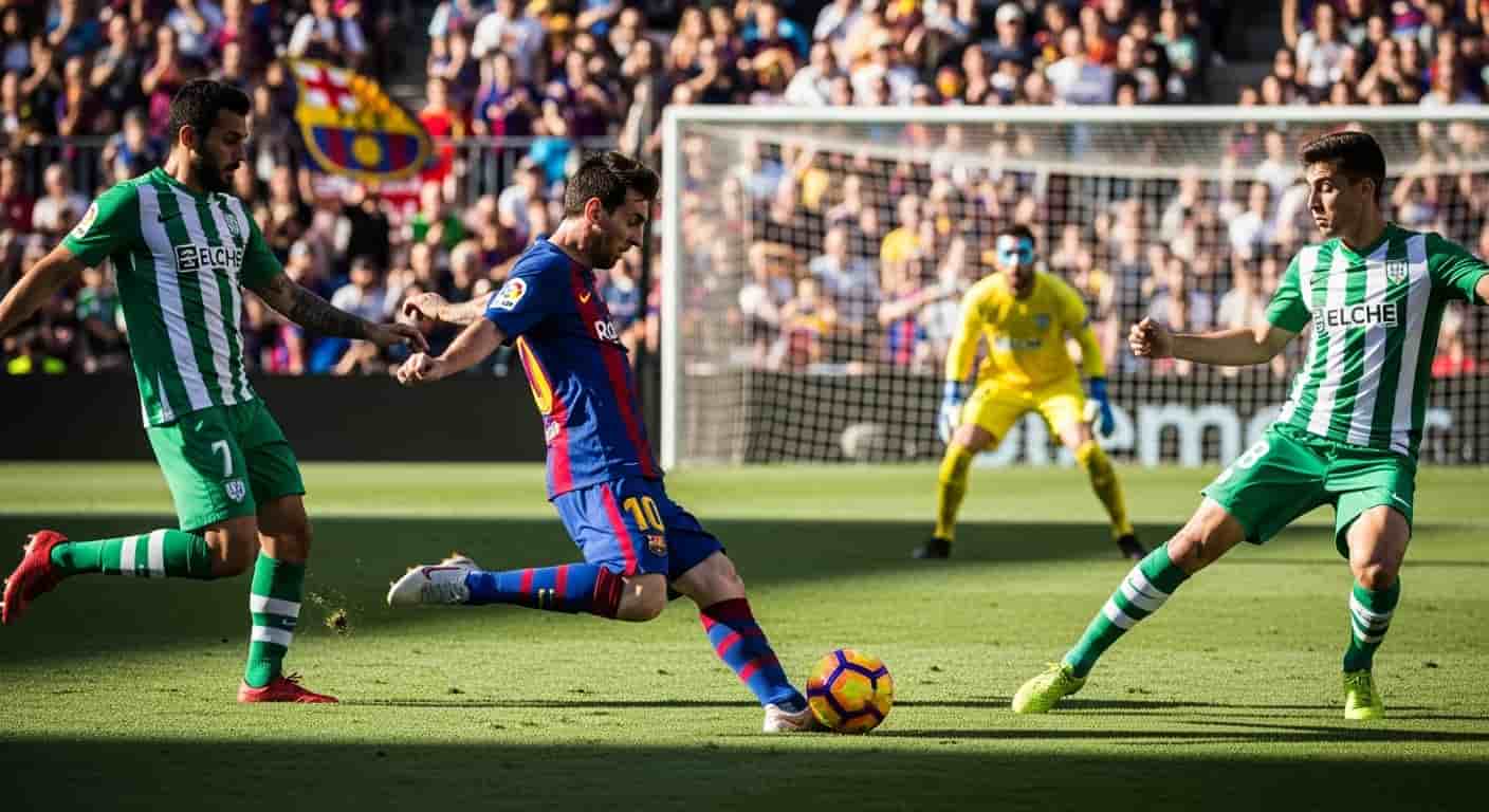 Barcelona pokonuje Elche 3-1 mimo problemów z finalizacją akcji