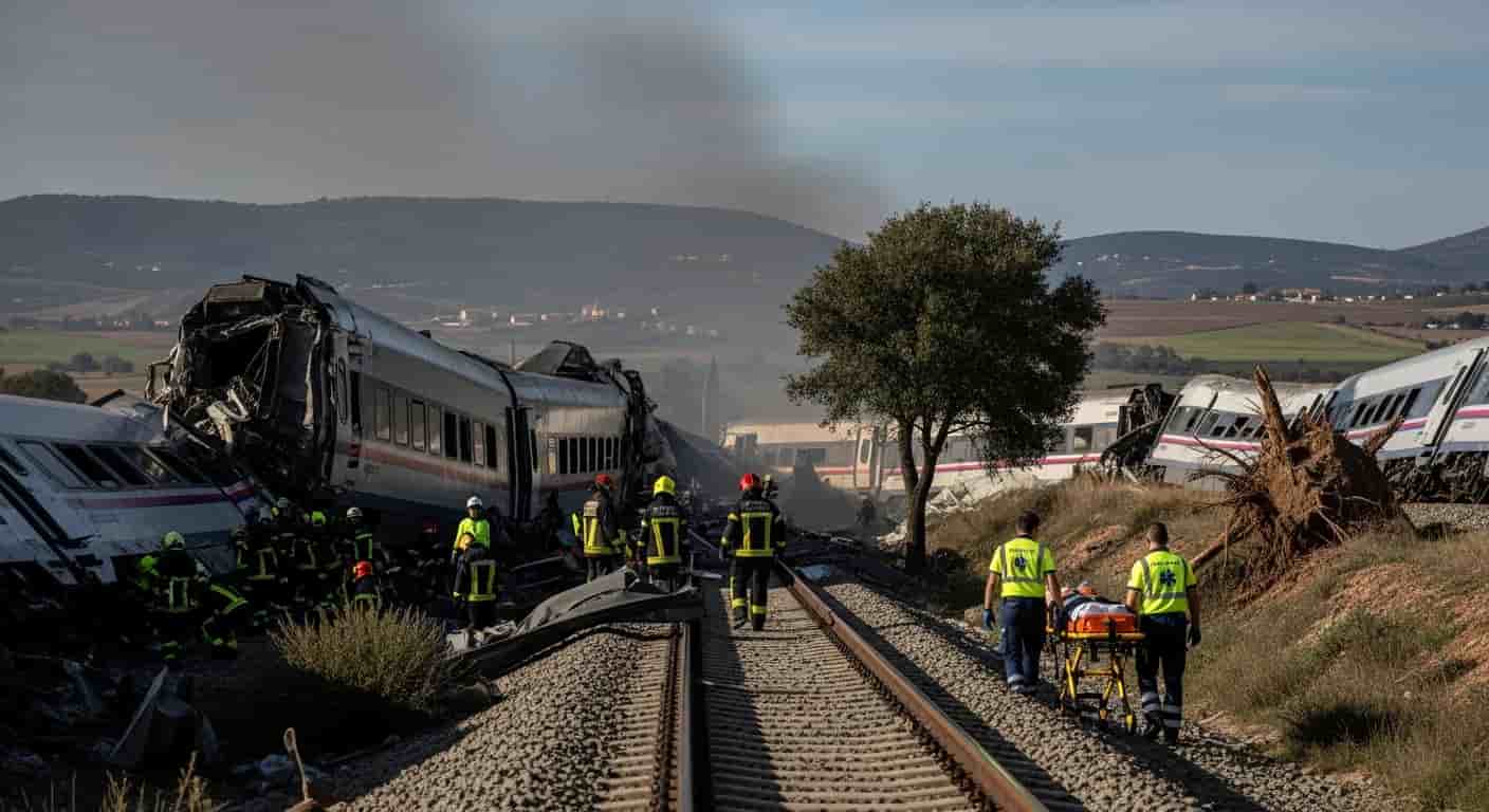 Tragiczna katastrofa kolejowa w Hiszpanii - co najmniej 21 ofiar śmiertelnych w wypadku pociągów dużych prędkości