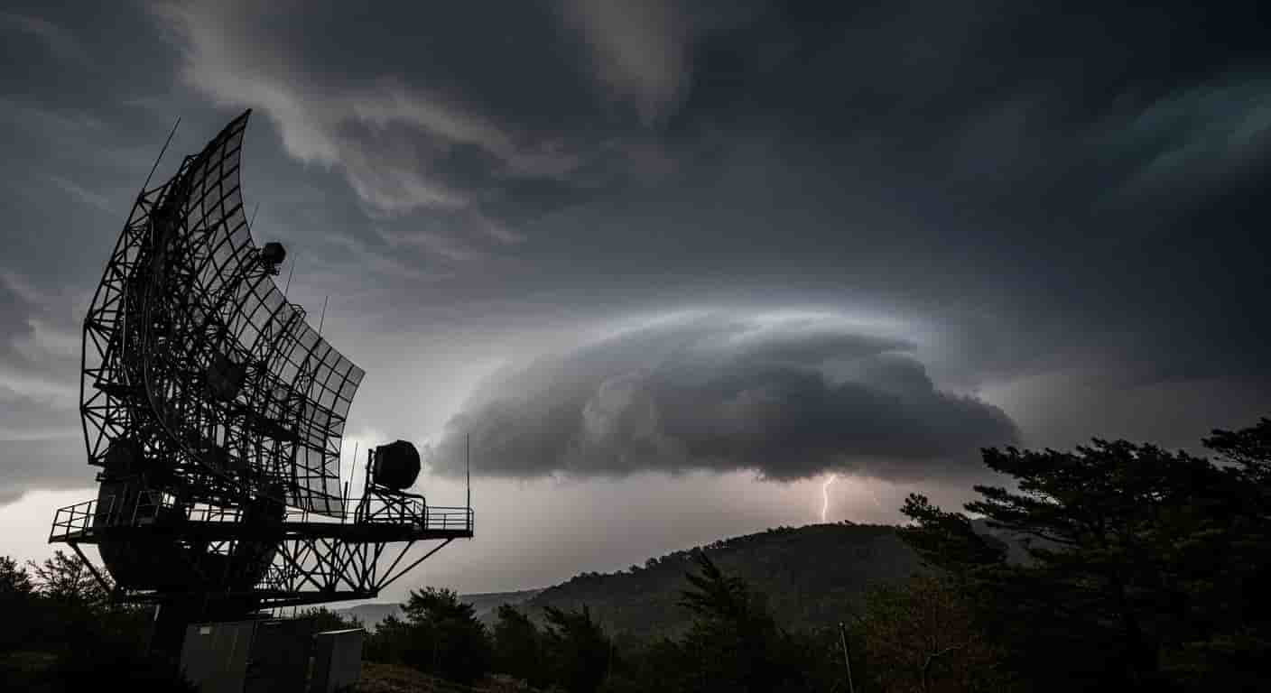 Radar opadów pokazuje dramatyczne zmiany pogodowe w październiku