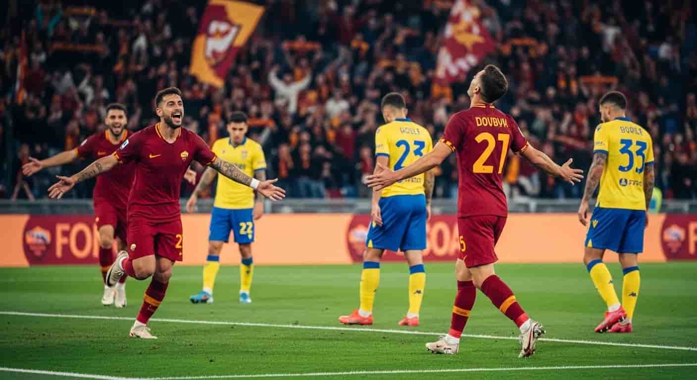 Roma pokonuje Hellas Verona 2-0 dzięki golom Dovbyka i Soule