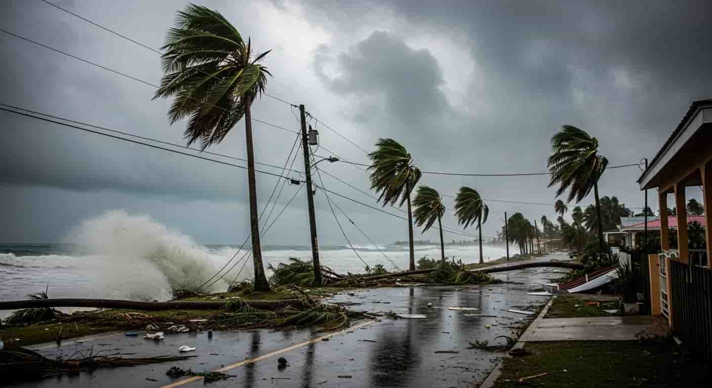 Huragan Melissa zbliża się do Jamajki - ponad 200 tysięcy mieszkańców bez prądu