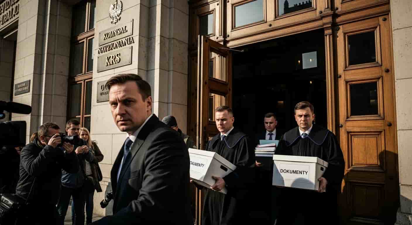 Prokuratura zabezpiecza dokumenty w budynku KRS. Akcja dotyczy odwołanych rzeczników dyscyplinarnych