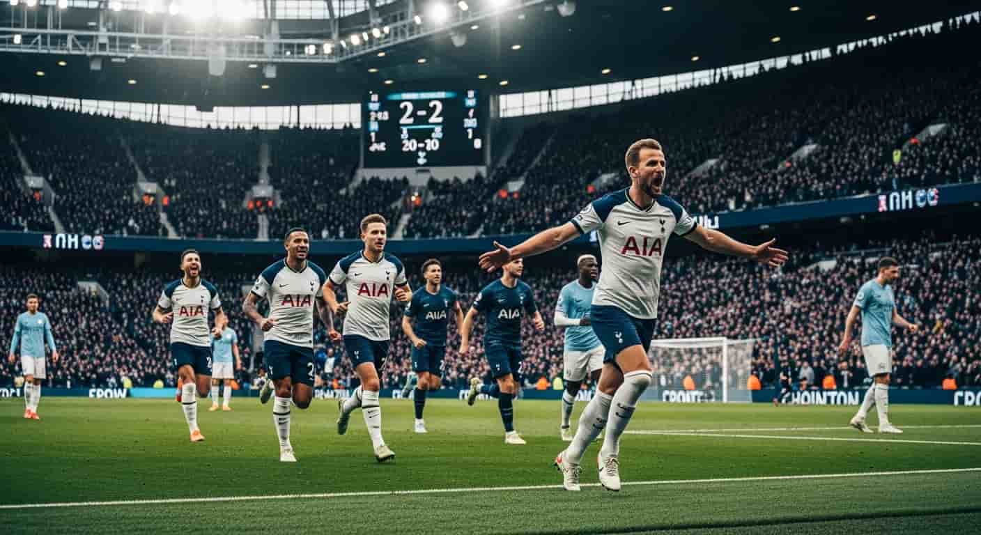 Tottenham remisuje z Manchesterem City 2-2 po dramatycznym meczu na własnym stadionie