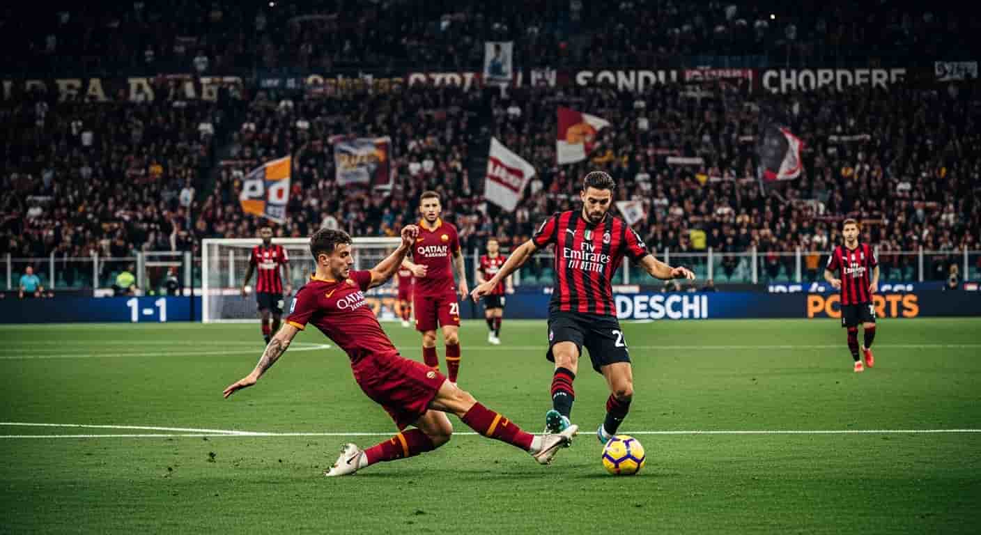 Roma remisuje z Milanem 1:1 w emocjonującym hicie Serie A