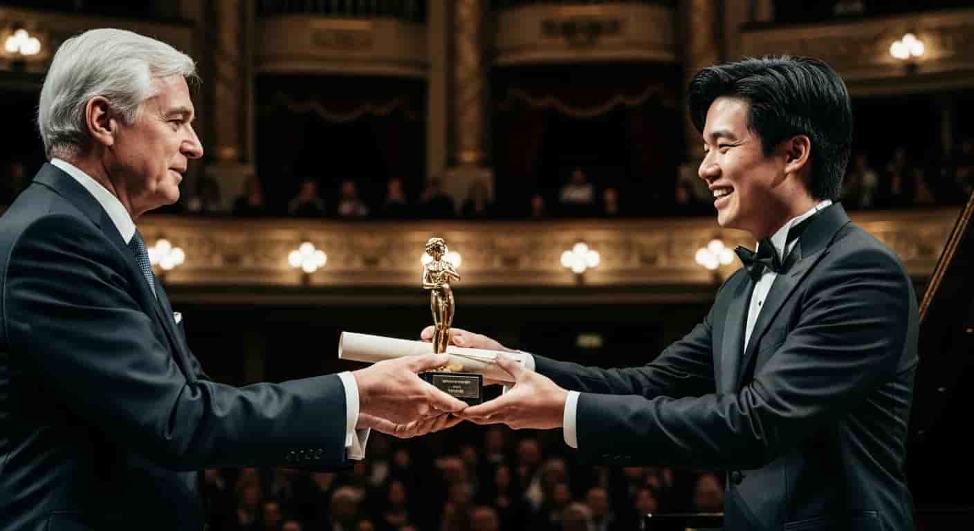 Eric Lu triumfuje w XIX Konkursie Chopinowskim - Amerykański pianista odbiera nagłowną nagrodę z rąk prezydenta Nawrockiego