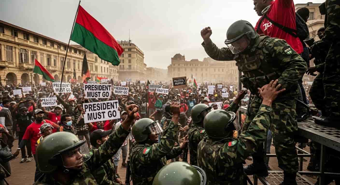 Kryzys polityczny na Madagaskarze - wojsko dołącza do protestów przeciwko prezydentowi