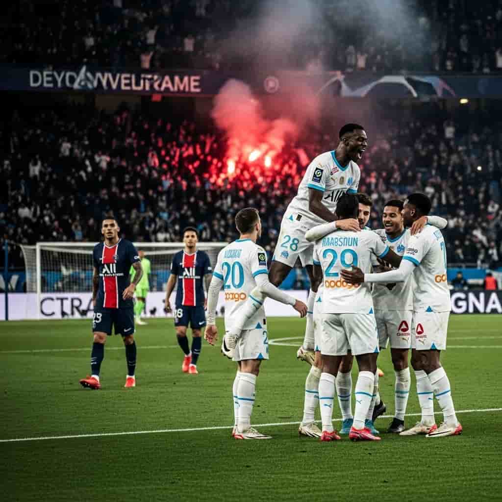 Olympique Marsylia pokonuje PSG 1:0 w przełożonym hicie Ligue 1