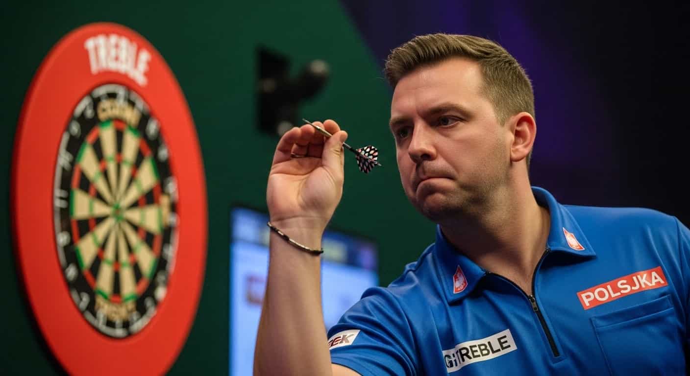 Krzysztof Ratajski z pewnym awansem na mistrzostwach świata w darcie - zarobił już 168 tysięcy złotych