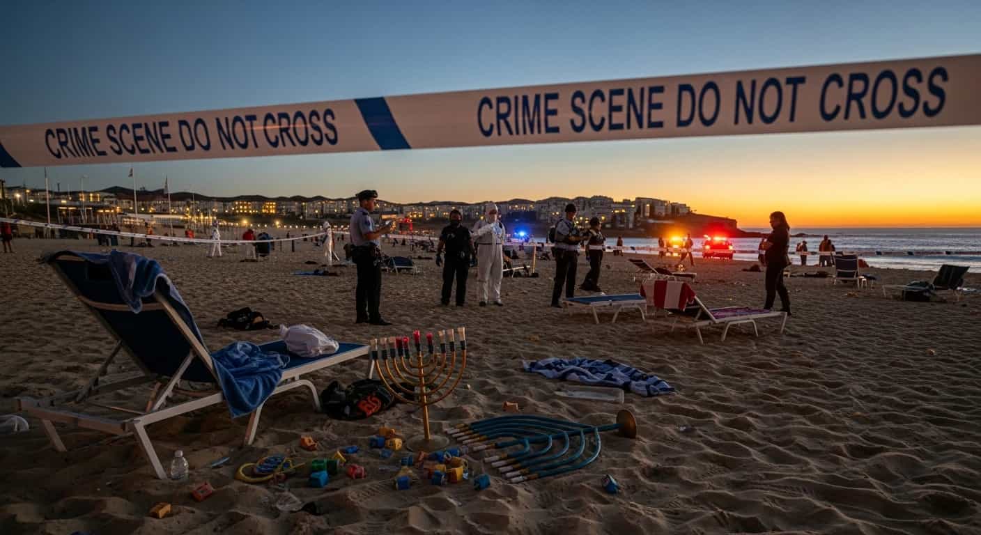 Tragiczny atak terrorystyczny na plaży Bondi w Sydney - zginęło 12 osób podczas święta Chanuka